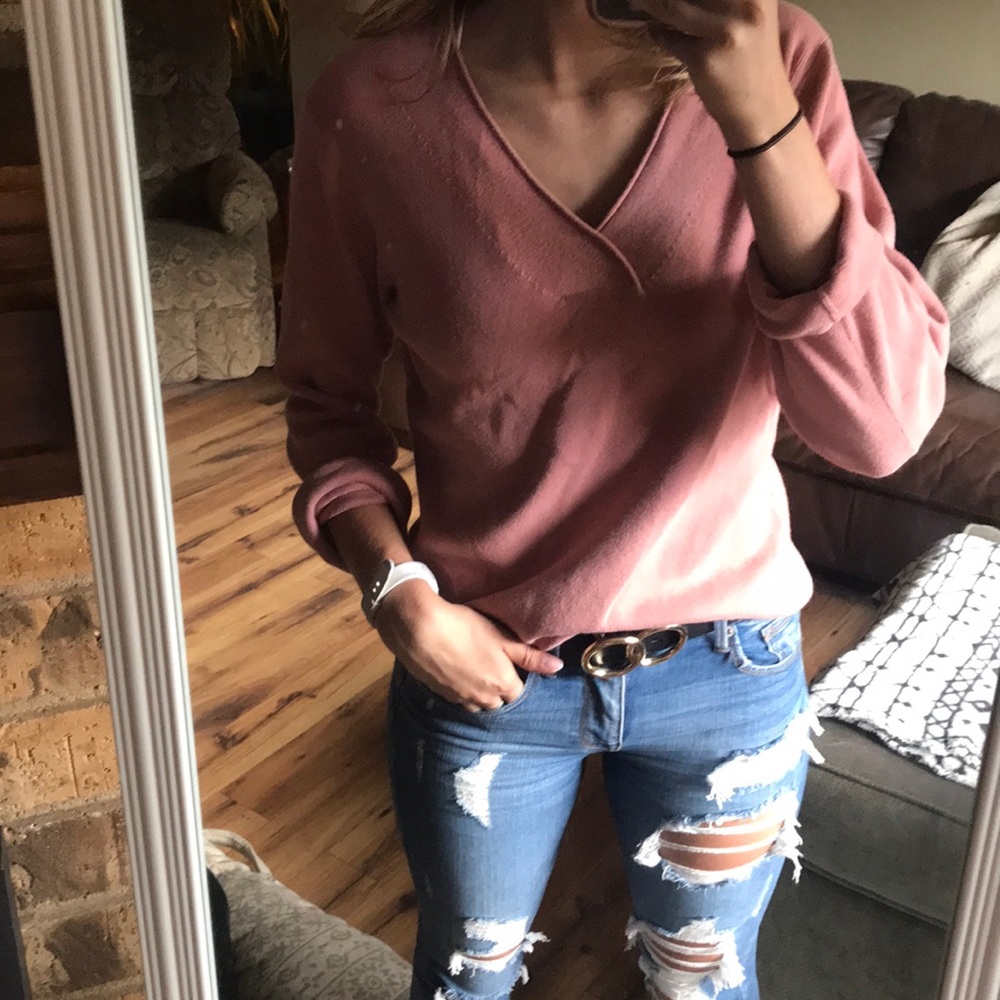 Pink sweater